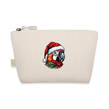 Parrot Christmas Portrait - Organic Pouch - nature - Front