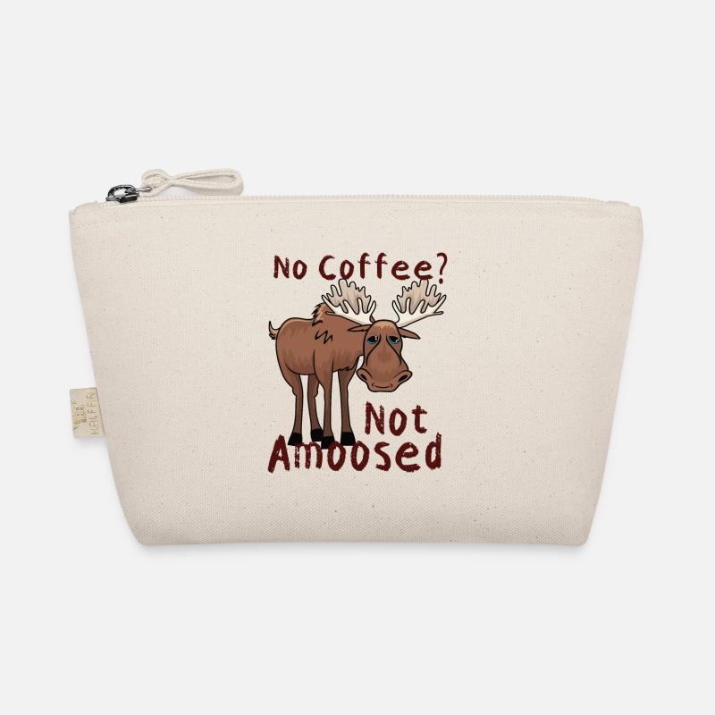 No Coffee Not Amoosed Elch Bio-Täschchen