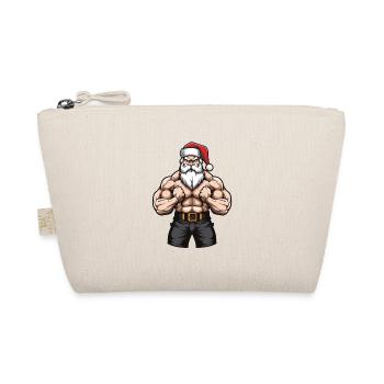 Santa Claus Gym Santa Muscles - Organic Pouch - nature - Front