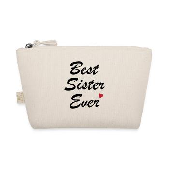 Beste Schwester aller Zeiten Bestes Schwester-Humor-Geschenk - Bio-Täschchen - Natur - Vorne