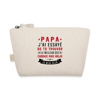 Papa J'ai Essayé De Te Trouver Le Meilleur Cadeau - Trousse biologique - nature - Devant