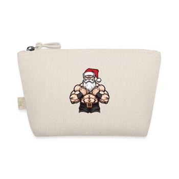 Santa Claus Gym Santa Muscles - Organic Pouch - nature - Front