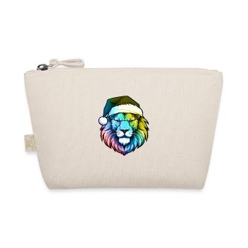 Portrait de Noël à tête de lion coloré - Trousse biologique - nature - Devant