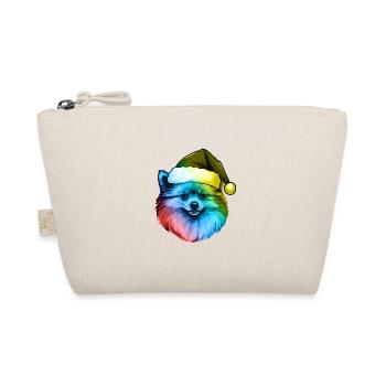 Portrait de Noël de Poméranie Chien de Poméranie coloré - Trousse biologique - nature - Devant