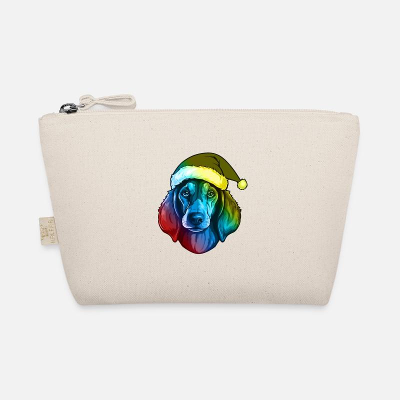 Teckel Tête De Chien Noël Coloré Trousse biologique