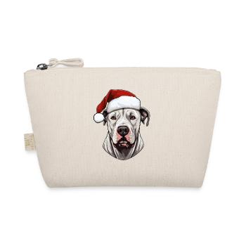 Dogue Argentino Chien Tête de Noël - Trousse biologique - nature - Devant