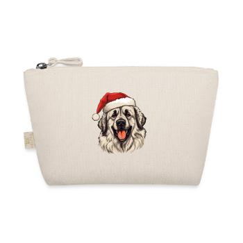 Leonberger Hund Weihnachten Kopf - Bio-Täschchen - Natur - Vorne