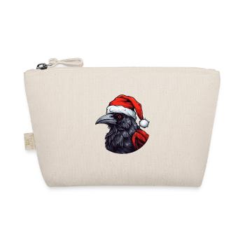 Krähe Rabe Weihnachten Tier Kopf - Bio-Täschchen - Natur - Vorne