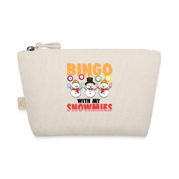 Bingo avec mes snowmies drôle bonhomme de neige - Trousse biologique - nature - Devant
