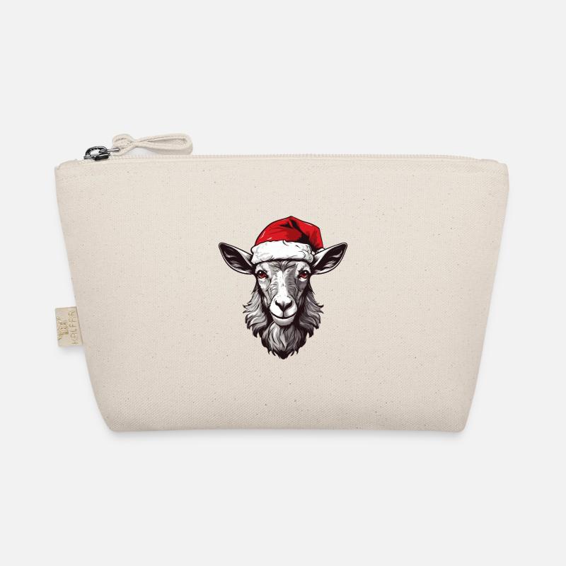 Tête d’animal de Noël de Noël de chèvre Trousse biologique