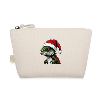 LézardPortrait animal de Noël lézard Noël - Trousse biologique - nature - Devant