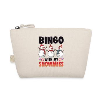 Bingo avec mes snowmies drôle bonhomme de neige - Trousse biologique - nature - Devant