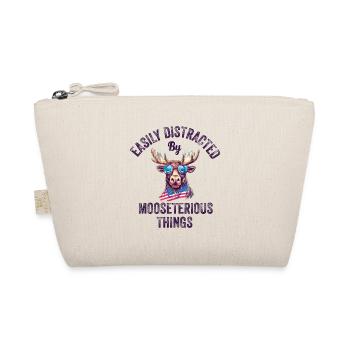 Easily Distracted Funny Moose Moose - Organic Pouch - nature - Front