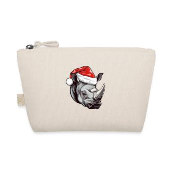 Portrait de Noël tête de rhinocéros - Trousse biologique - nature - Devant