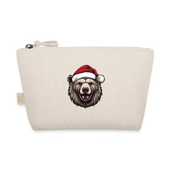 Portrait de Noël tête d’ours - Trousse biologique - nature - Devant