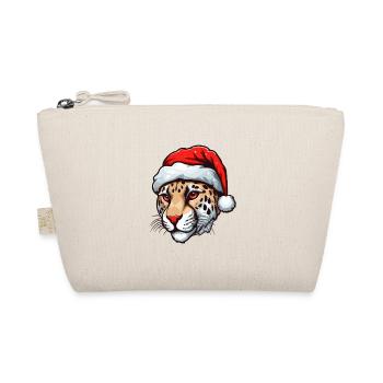 Portrait de Noël tête de guépard - Trousse biologique - nature - Devant