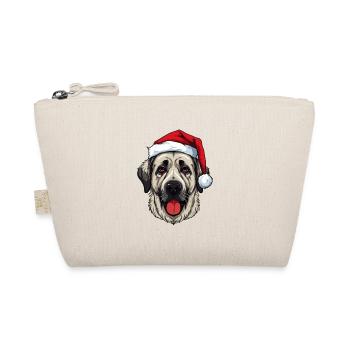 Kangal Hund Kopf Weihnachten Portät - Bio-Täschchen - Natur - Vorne