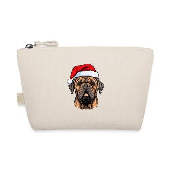 Mastiff Dog Head Christmas Portrait - Organic Pouch - nature - Front