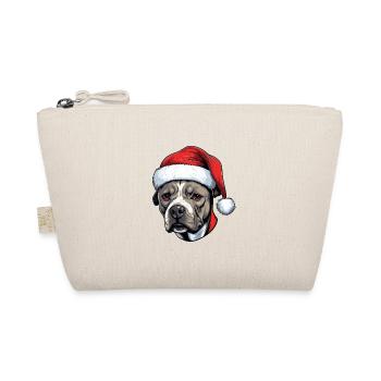 Staffordshire Bull Terrier Dog Head Christmas P - Organic Pouch - nature - Front
