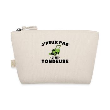 I Can't I Have Lawn Mower Gift Gardening - Organic Pouch - nature - Front