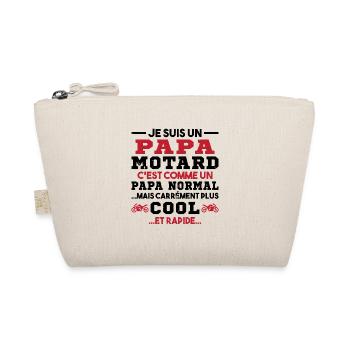 Homme Papa Motard Humour Cadeau motocycliste - Trousse biologique - nature - Devant