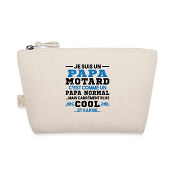 Homme Papa Motard Humour Cadeau motocycliste - Trousse biologique - nature - Devant