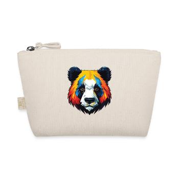 Panda Head - Organic Pouch - nature - Front