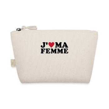 J'aime ma femme Cadeau Saint Valentin - Trousse biologique - nature - Devant