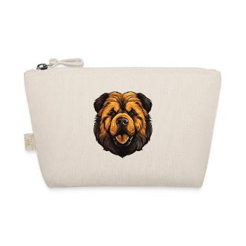 Chow Chow Dog Head - Organic Pouch - nature - Front