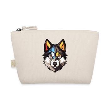 Akita Hund Kopf - Bio-Täschchen - Natur - Vorne