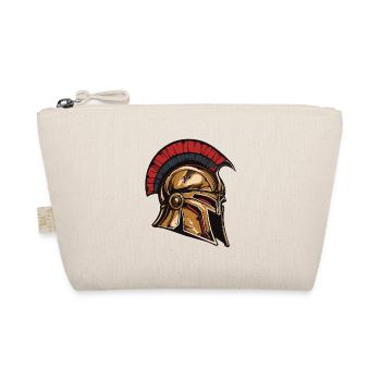Spartan Helmet Warrior Sparta - Organic Pouch - nature - Front