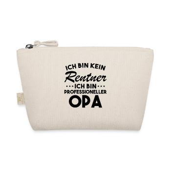 Ich Bin Kein Rentner Ich Bin Professioneller Opa - Bio-Täschchen - Natur - Vorne