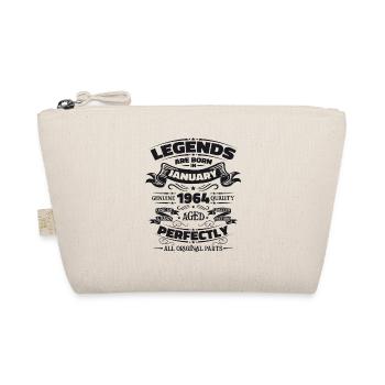 60th birthday Legendary since January Born in 1964 - Organic Pouch - nature - Front