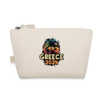 Greece 2024 Holiday Saying - Organic Pouch - nature - Front