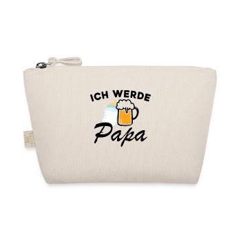 Ich werde Papa werdender Papa Vater - Bio-Täschchen - Natur - Vorne