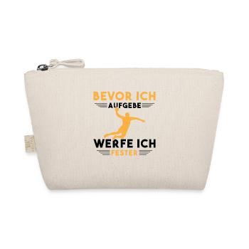 Handball Kinder Geschenke Handballer Zubehör - Bio-Täschchen - Natur - Vorne