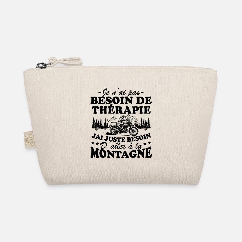 Ich muss nur noch ins Montagne Humor - Bio-Täschchen - Natur