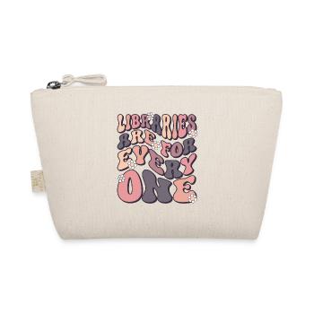 Libraries are for everyone Book lovers - Organic Pouch - nature - Front
