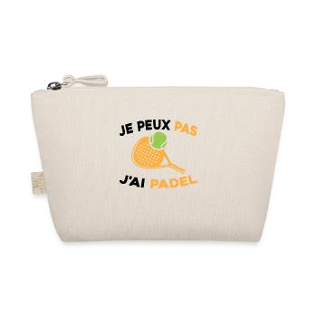 Je Peux Pas J'ai Padel - Trousse biologique - nature - Devant