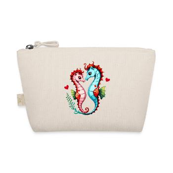 Offrez ces adorables hippocampes en cadeau pour la Saint-Valentin - Trousse biologique - nature - Devant