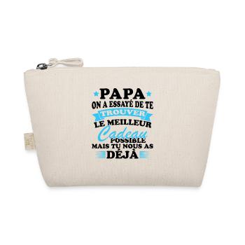 Dad Father's Day Gift World's Best Dad - Organic Pouch - nature - Front