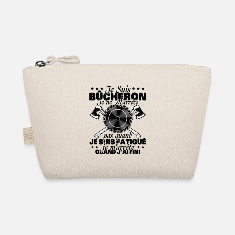 Funny Chainsaw Gift Saying I'm a Lumberjack Organic Pouch