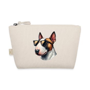 Bull Terrier portant des lunettes de soleil - Trousse biologique - nature - Devant