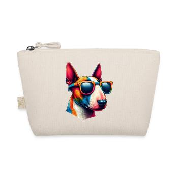 Bull Terrier coloré portant des lunettes de soleil - Trousse biologique - nature - Devant