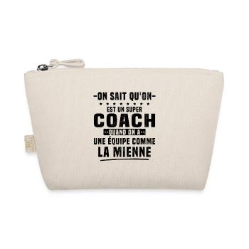 Un Super Coach Cadeau Entraîneur Sportif Humour - Trousse biologique - nature - Devant