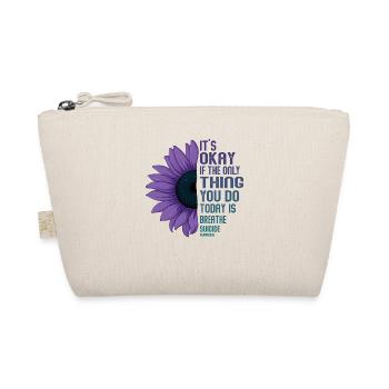 Mental Health Warrior Purple and Turquoise - Organic Pouch - nature - Front