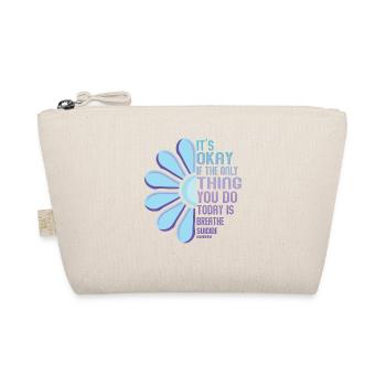 Mental Health Warrior Purple and Turquoise - Organic Pouch - nature - Front