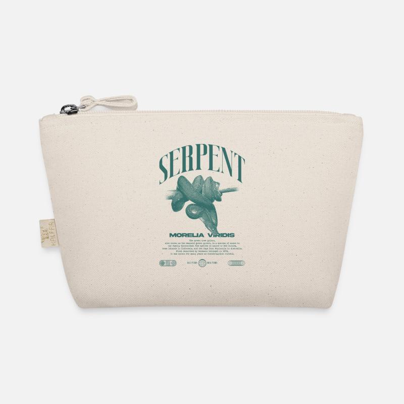 Green Tree Python Modern Reptile Keeper Streetwear Organic Pouch