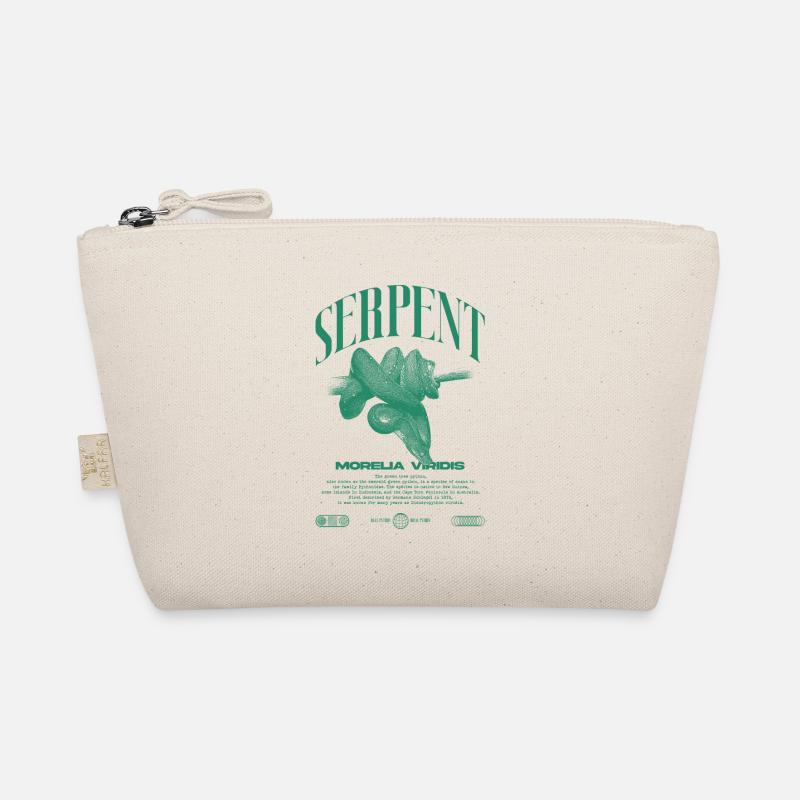 Green Tree Python Modern Reptile Keeper Streetwear Organic Pouch