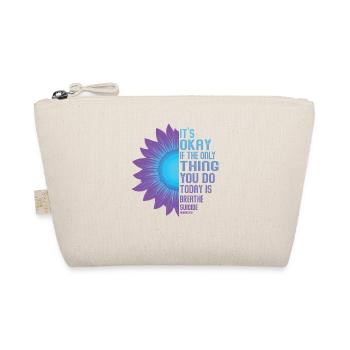 Mental Health Warrior Purple and Turquoise - Organic Pouch - nature - Front